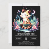 エンチャントフォレストタイガー誕生日 招待状 (正面)