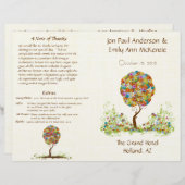 エンチャントフォレストツリーイン開花結婚式 プログラム (正面/裏面)