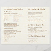 エンチャントフォレストツリーイン開花結婚式 プログラム (裏面)