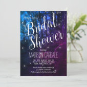 エンチャントフォレストツリーズフェアリーライトブライダルシャワー 招待状 (スタンド正面)