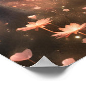 エンチャントフォレストティール（緑がかった色）ピーチリトルライト ポスター (角)