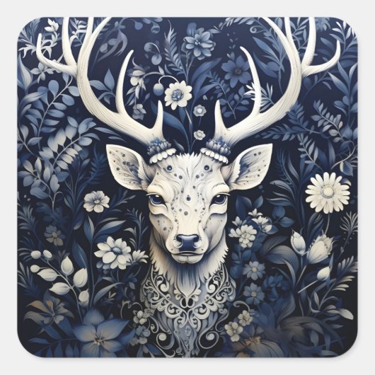 エンチャントフォレストディアウィンター開花 スクエアシール (正面)