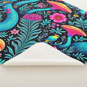 エンチャントフォレストドリーお洒落ムデザイン シェルパブランケット (3/4)