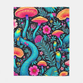 エンチャントフォレストドリーお洒落ムデザイン フリースブランケット (正面)