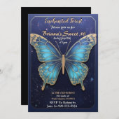 エンチャントフォレストバタフライスウィート16招待状 招待状 (正面/裏面)