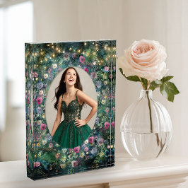 エンチャントフォレストバラグリーンリーウッドランドフェアリー フォトブロック