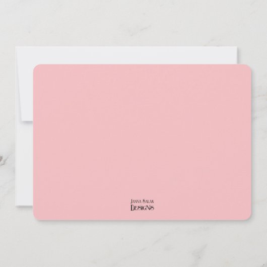 エンチャントフォレストパスツインズスウィート16お祝い 招待状 (裏面)