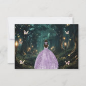 エンチャントフォレストパープル薄紫ドレスキンセアニラ 出欠カード (裏面)
