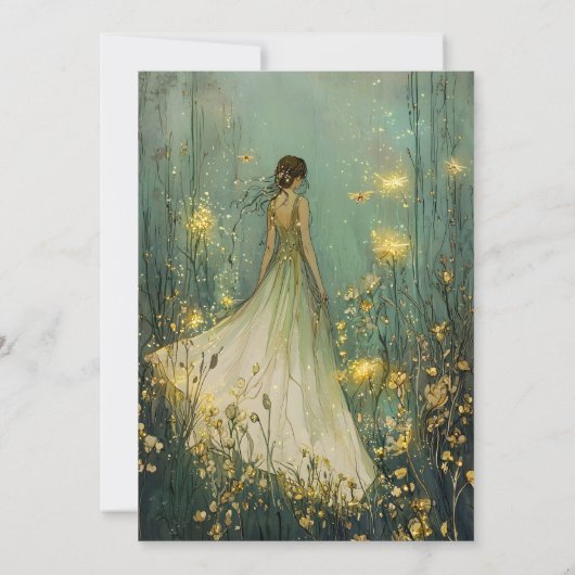 エンチャントフォレストフェアユタレキンセアニェラ誕生日 招待状 (裏面)