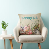 エンチャントフォレストフェアリーガーデンヴィンテージドア クッション (椅子)