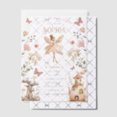 エンチャントフォレストフェアリーガール誕生日 ベラム紙招待状 (オフセット (招待状))