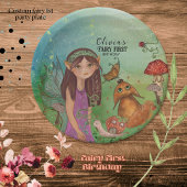 エンチャントフォレストフェアリーファースト誕生日紙プレート ペーパープレート