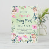 エンチャントフォレストフェアリーファースト誕生日 招待状 (スタンド正面)