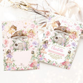 エンチャントフォレストフェアリーフローラガーデンガール誕生日 招待状