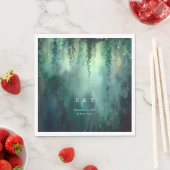 エンチャントフォレストフェアリーライトガーデンシック結婚ズ スタンダードランチョンナプキン (インサイチュ)