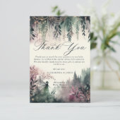 エンチャントフォレストフェアリー山魔法ベビーシャワー サンキューカード (スタンド正面)