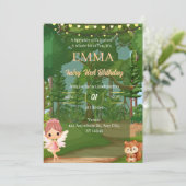 エンチャントフォレストフェアリー誕生日招待状 招待状 (スタンド正面)