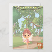 エンチャントフォレストフェアリー誕生日招待状 招待状 (裏面)