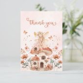 エンチャントフォレストマッシュルームガールズファースト誕生日 サンキューカード (スタンド正面)