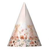 エンチャントフォレストマッシュルームガールズファースト誕生日 パーティーハット (裏面)