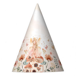 エンチャントフォレストマッシュルームガールズファースト誕生日 パーティーハット