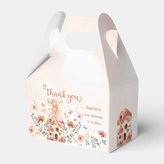 エンチャントフォレストマッシュルームガールズファースト誕生日 フェイバーボックス (正面サイド)