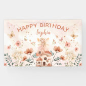 エンチャントフォレストマッシュルームガールズファースト誕生日 横断幕 (横)