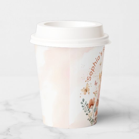 エンチャントフォレストマッシュルームガールズファースト誕生日 紙コップ (右)