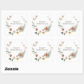 エンチャントフォレストマッシュルームブライダルシャワー スクエアシール (シート)