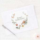 エンチャントフォレストマッシュルームブライダルシャワー スクエアシール (封筒)