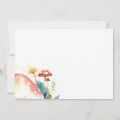 エンチャントフォレストマッシュルームベビーシュウェ 招待状 (裏面)