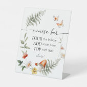 エンチャントフォレストマッシュルームミモザバーサイン 台座サイン (正面)