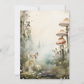 エンチャントフォレストマッシュルーム結婚式招待状 招待状 (裏面)