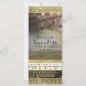 エンチャントフォレストライトVIPスウィート16パーティーチケット 招待状 (正面)