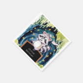 エンチャントフォレストラクーン誕生日 スタンダードカクテルナプキン (角)