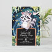 エンチャントフォレストラクーン誕生日 招待状 (スタンド正面)