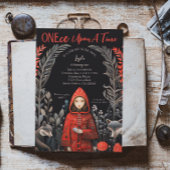 エンチャントフォレストレッドライディングフードファースト誕生日 招待状