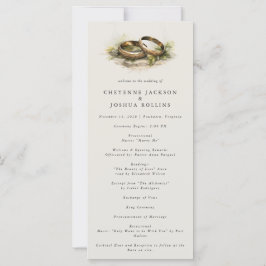 エンチャントフォレストロマンティックボヘミアン結婚式 プログラム