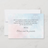 エンチャントフォレストワイルドワンボーイ誕生日招待状 サンキューカード (裏面)