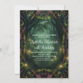 エンチャントフォレスト任意大事な行事プロム誕生日 招待状 (正面)