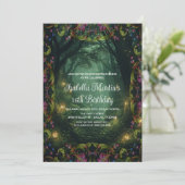 エンチャントフォレスト任意大事な行事プロム誕生日 招待状 (スタンド正面)