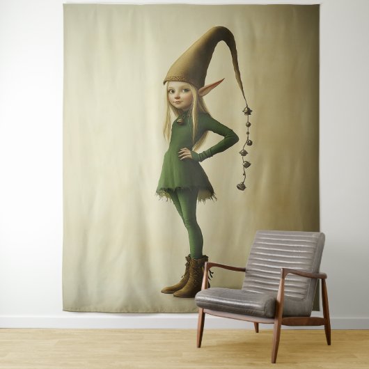 エンチャントフォレスト小妖精や小人 タペストリー (インサイチュ)