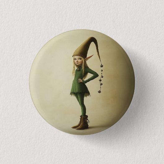 エンチャントフォレスト小妖精や小人 缶バッジ (正面)