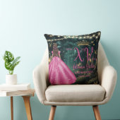 エンチャントフォレスト明るい赤紫色ピンクキンセニェラ写真 クッション (椅子)