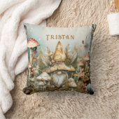 エンチャントフォレスト格言名前をカスタムする クッション (ブランケット)