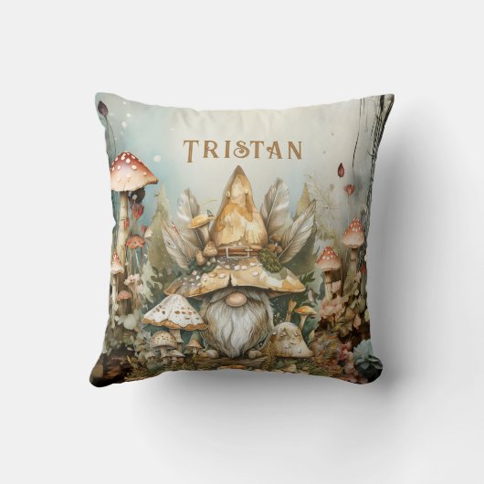 エンチャントフォレスト格言名前をカスタムする クッション (裏面)