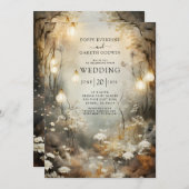 エンチャントフォレスト結婚式招待状 招待状 (正面/裏面)