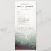 エンチャントフォレスト結婚式 プログラム (裏面)