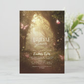 エンチャントフォレスト蝶ブライダルシャワー 招待状 (スタンド正面)