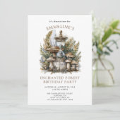 エンチャントフォレスト誕生日招待状 招待状 (スタンド正面)